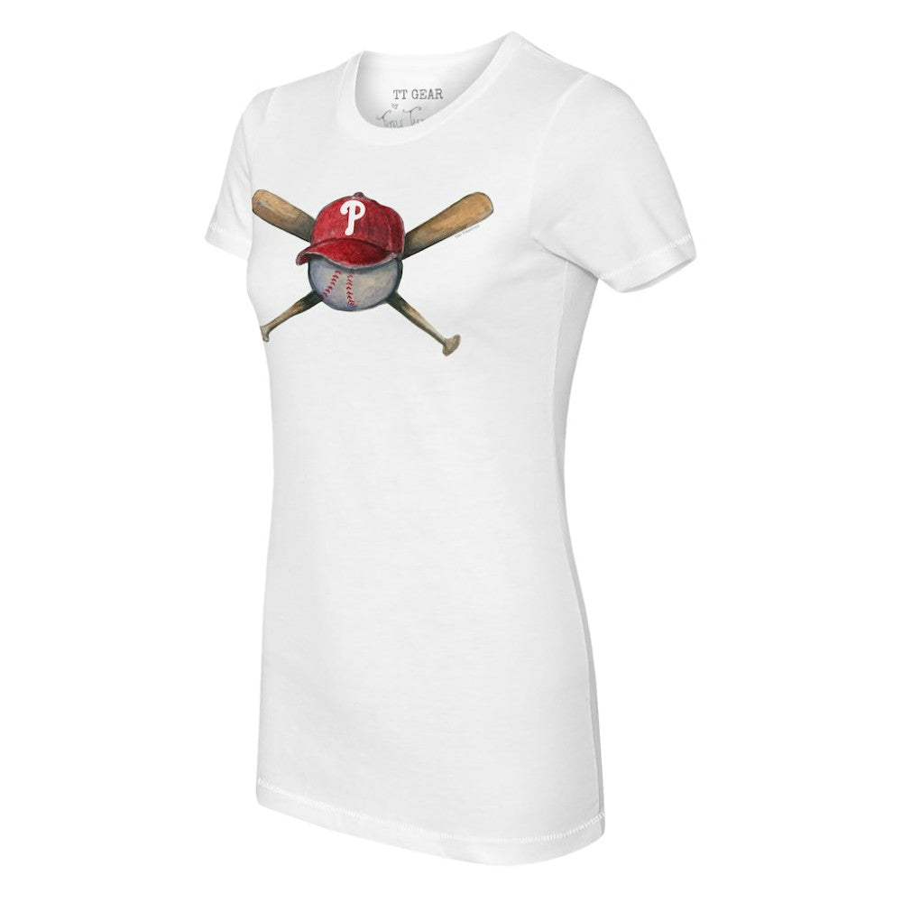 Philadelphia Phillies Tiny Turnip Women's Hat Crossbats T-Shirt | MLB Shop
