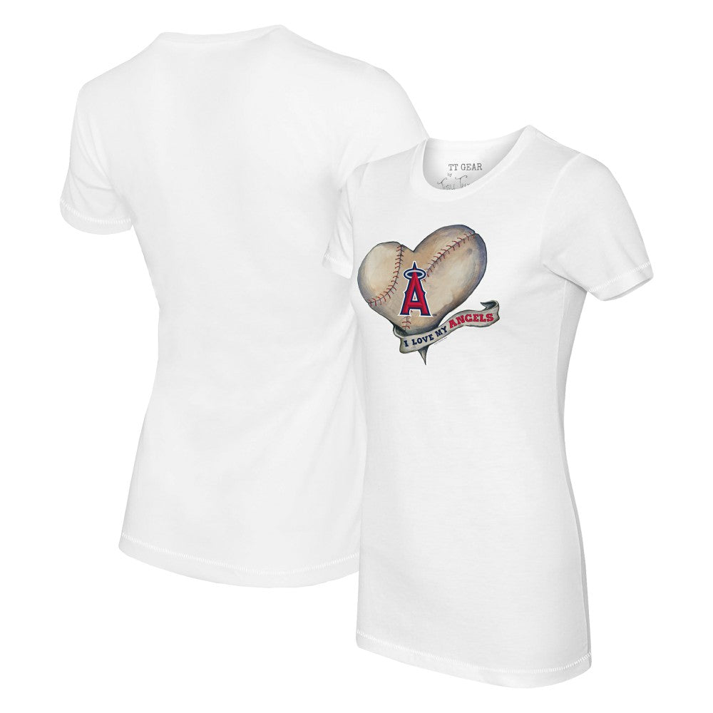 Los Angeles Angels Tiny Turnip Women's Heart Banner T-Shirt | MLB Online