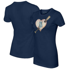 Seattle Mariners Tiny Turnip Women's Heart Bat T-Shirt | MLB Outlet