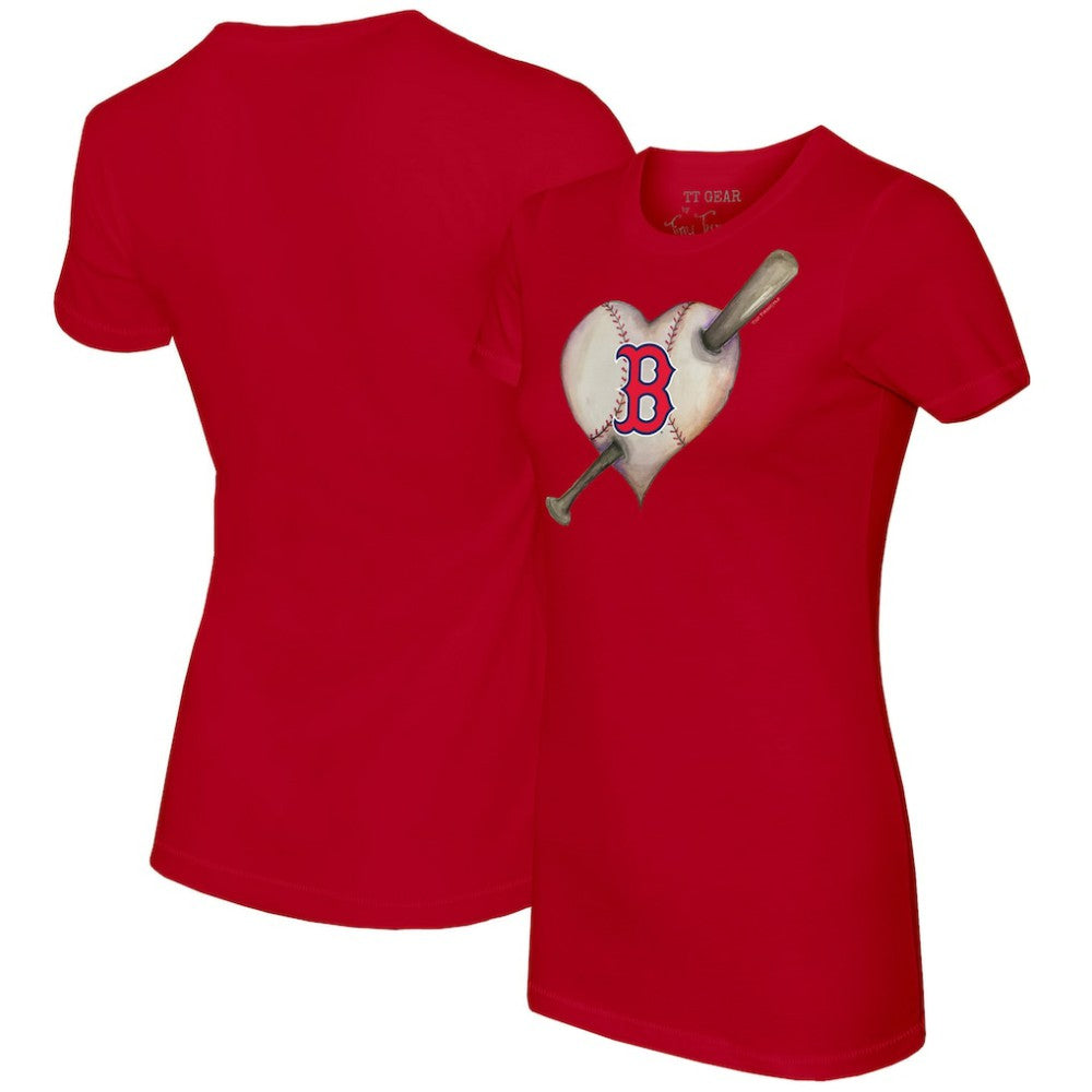Boston Red Sox Tiny Turnip Women's Heart Bat T-Shirt | MLB Online