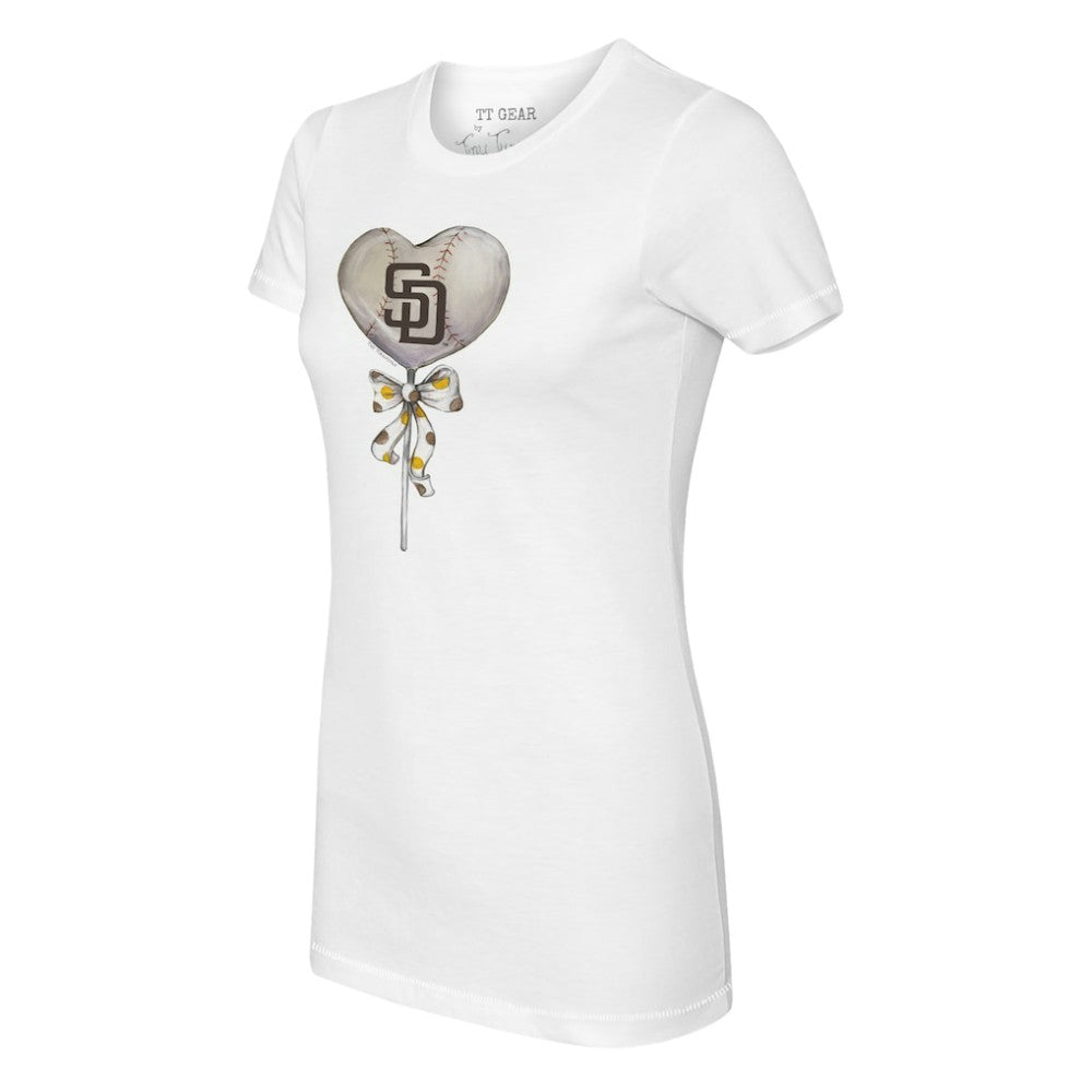 San Diego Padres Tiny Turnip Women's Heart Lolly T-Shirt | MLB Near me
