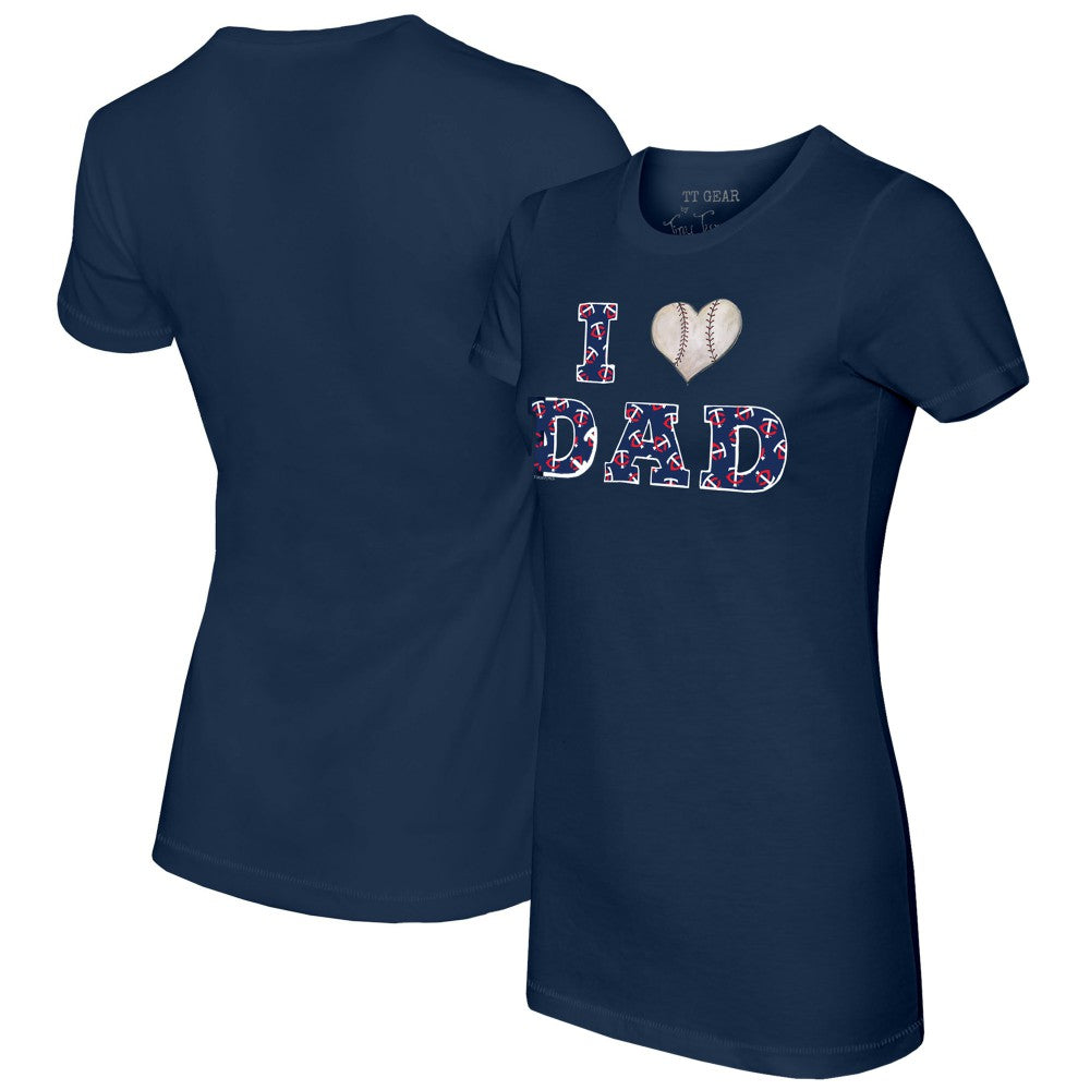 Minnesota Twins Tiny Turnip Women's I Love Dad T-Shirt | MLB For sale