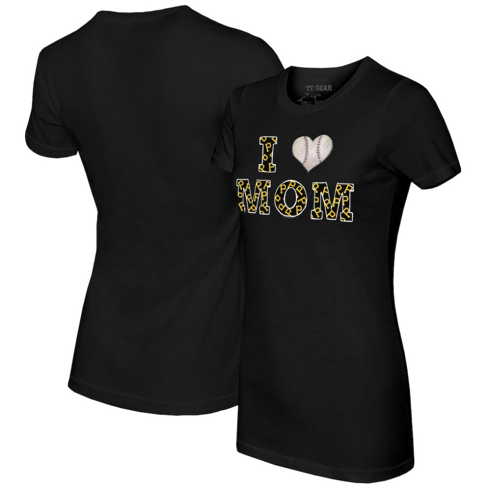 Pittsburgh Pirates Tiny Turnip Women's I Love Mom T-Shirt | MLB Sale