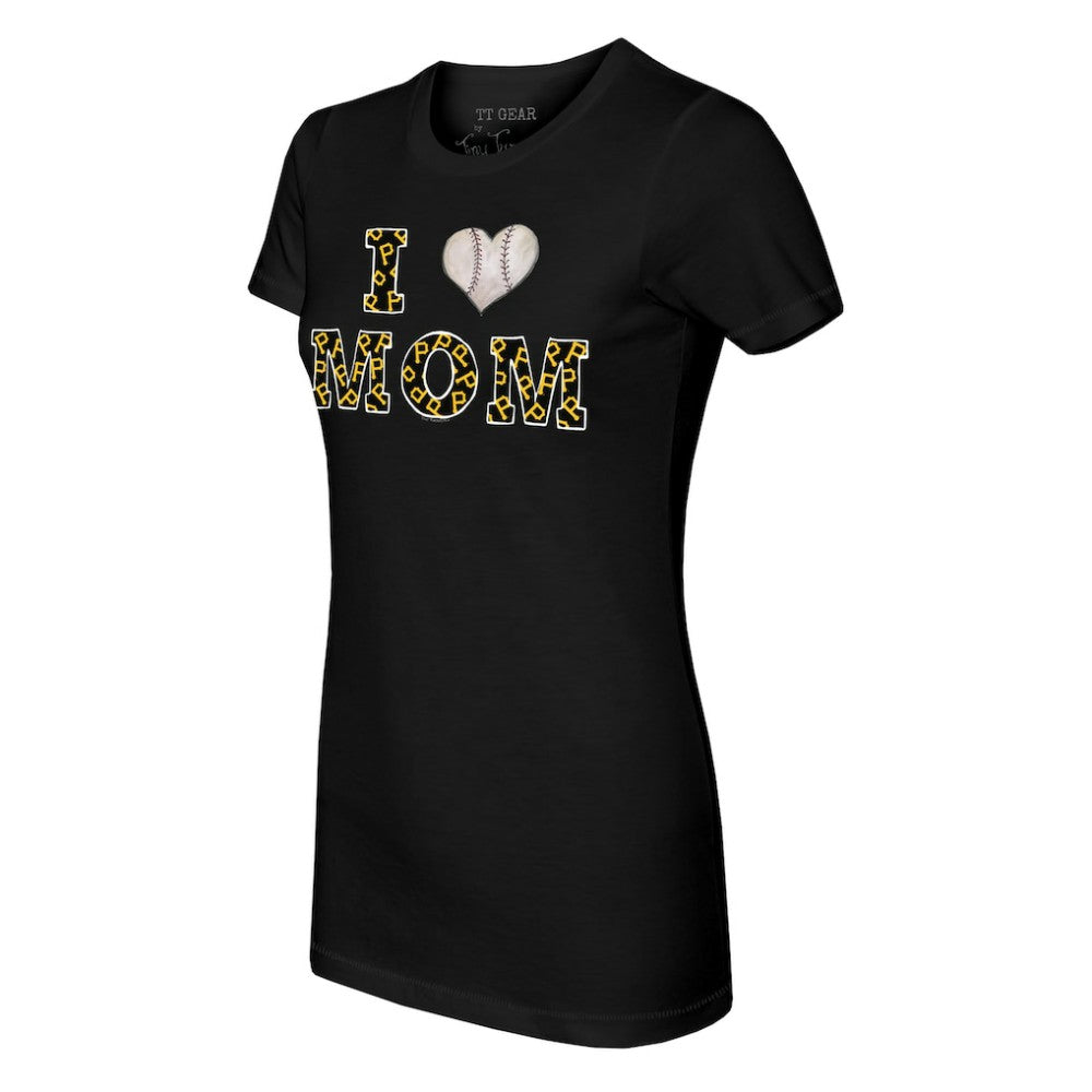 Pittsburgh Pirates Tiny Turnip Women's I Love Mom T-Shirt | MLB Sale