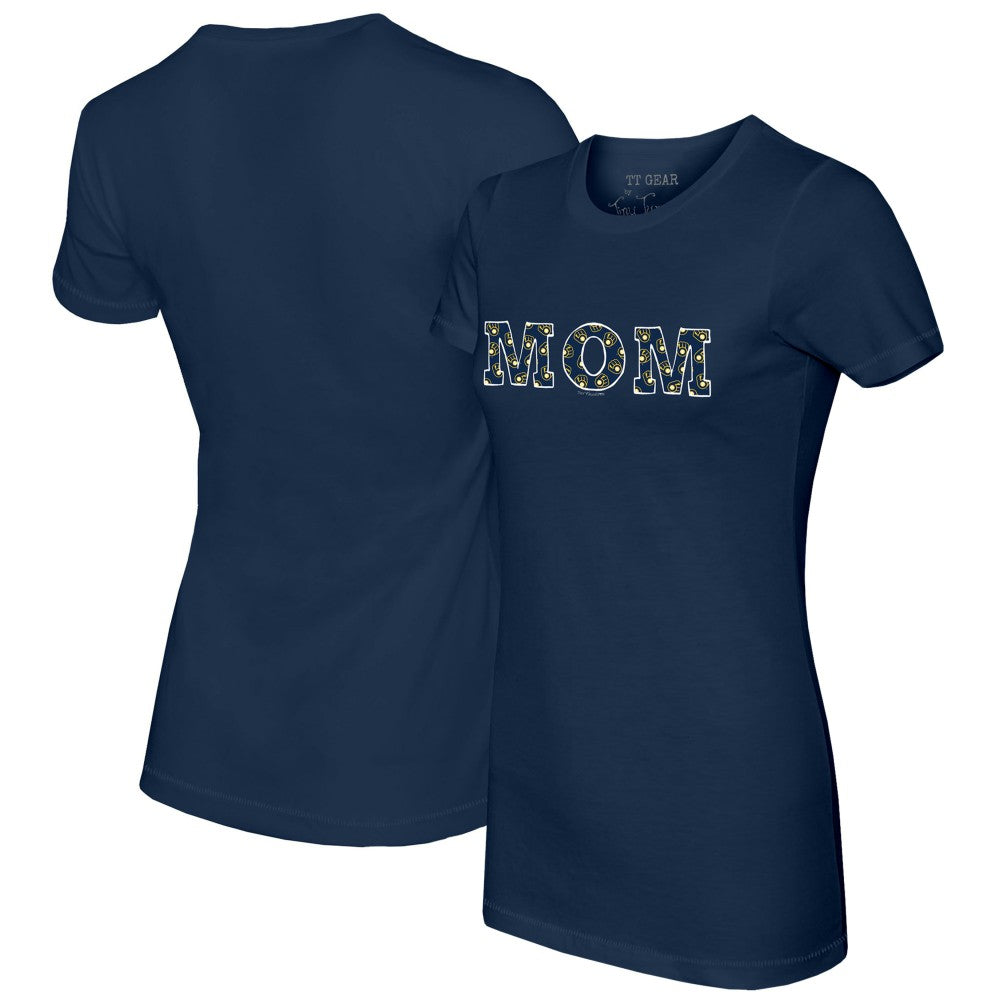 Milwaukee Brewers Tiny Turnip Women's Logo Mom T-Shirt | MLB Discount