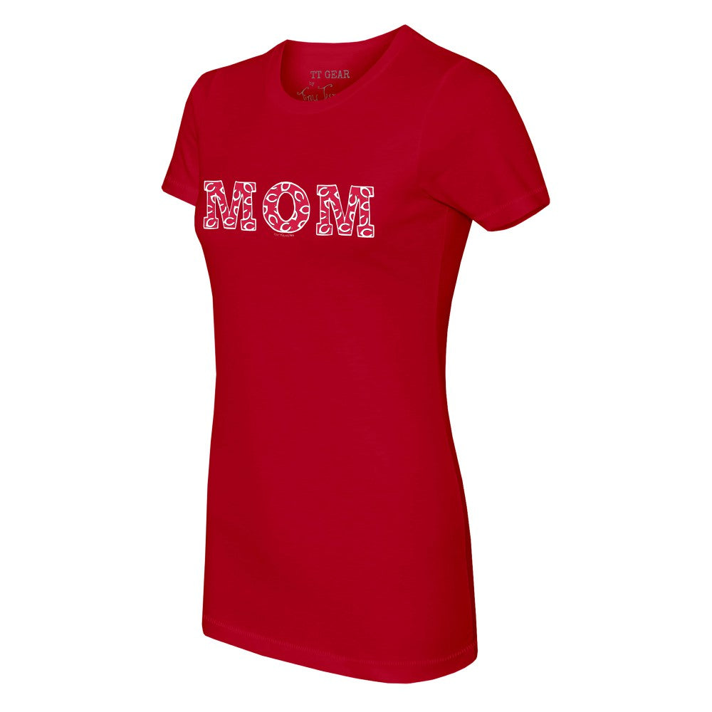 Cincinnati Reds Tiny Turnip Women's Logo Mom T-Shirt | MLB Online