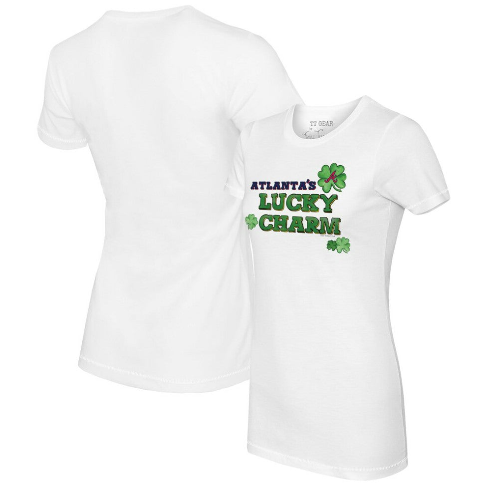 Atlanta Braves Tiny Turnip Women's Lucky Charm T-Shirt | MLB US
