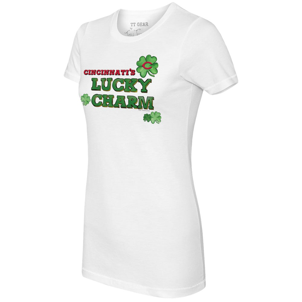 Cincinnati Reds Tiny Turnip Women's Lucky Charm T-Shirt | MLB Outlet