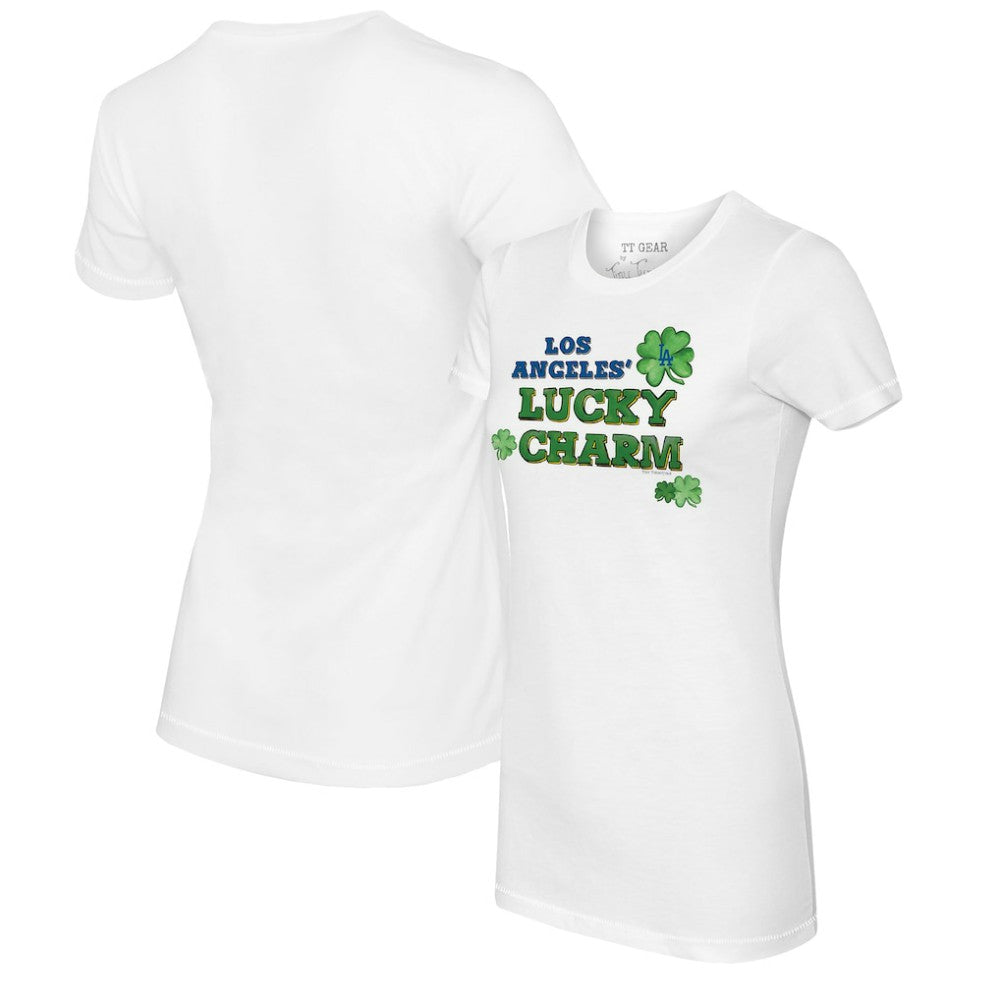 Los Angeles Dodgers Tiny Turnip Women's Lucky Charm T-Shirt | MLB New