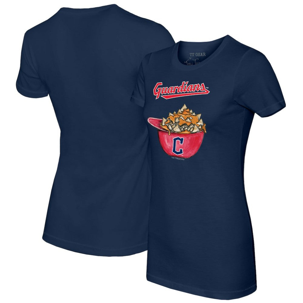 Cleveland Guardians Tiny Turnip Women's Nacho Helmet T-Shirt | MLB New