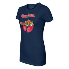 Cleveland Guardians Tiny Turnip Women's Nacho Helmet T-Shirt | MLB New