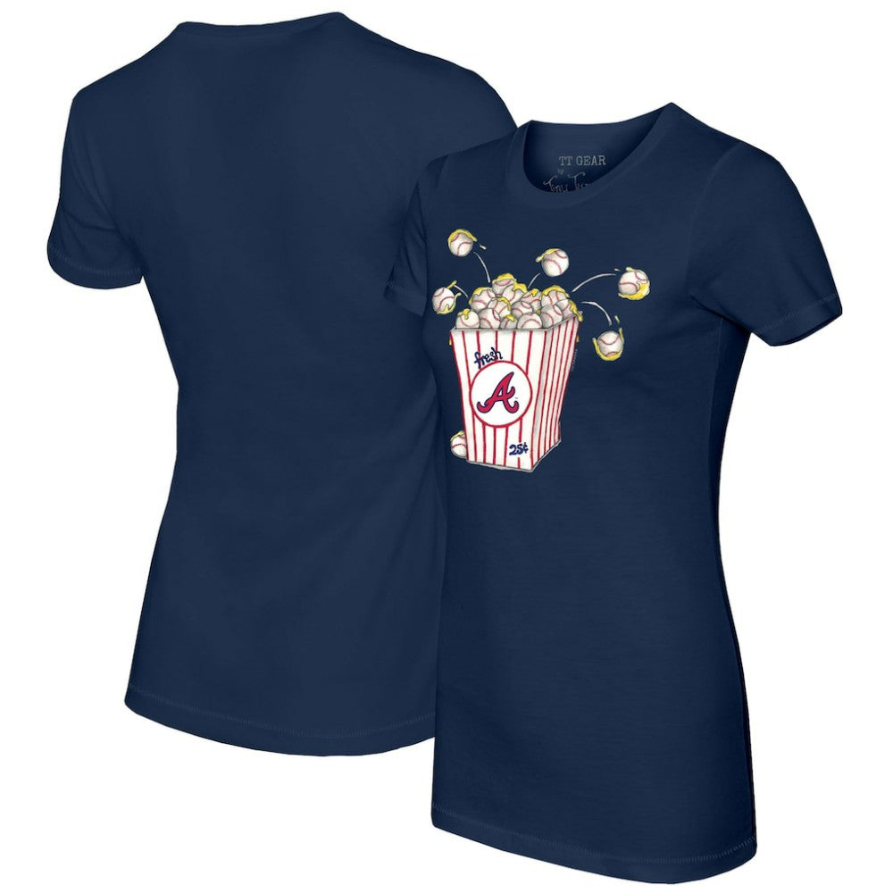 Atlanta Braves Tiny Turnip Women's Popcorn T-Shirt | MLB For sale