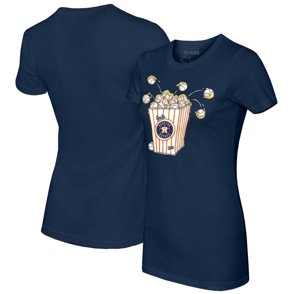 Houston Astros Tiny Turnip Women's Popcorn T-Shirt | MLB Sale