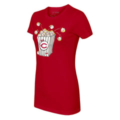 Cincinnati Reds Tiny Turnip Women's Popcorn T-Shirt | MLB Outlet