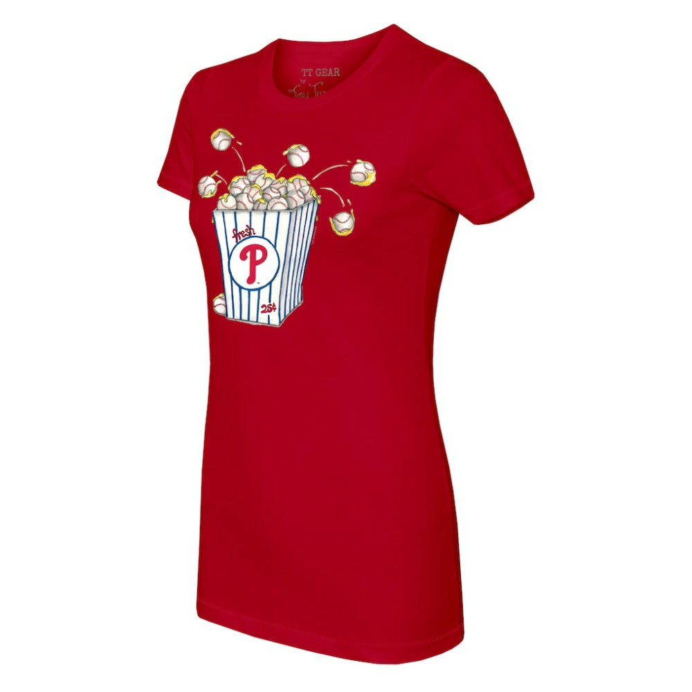 Philadelphia Phillies Tiny Turnip Women's Popcorn T-Shirt | MLB Outlet