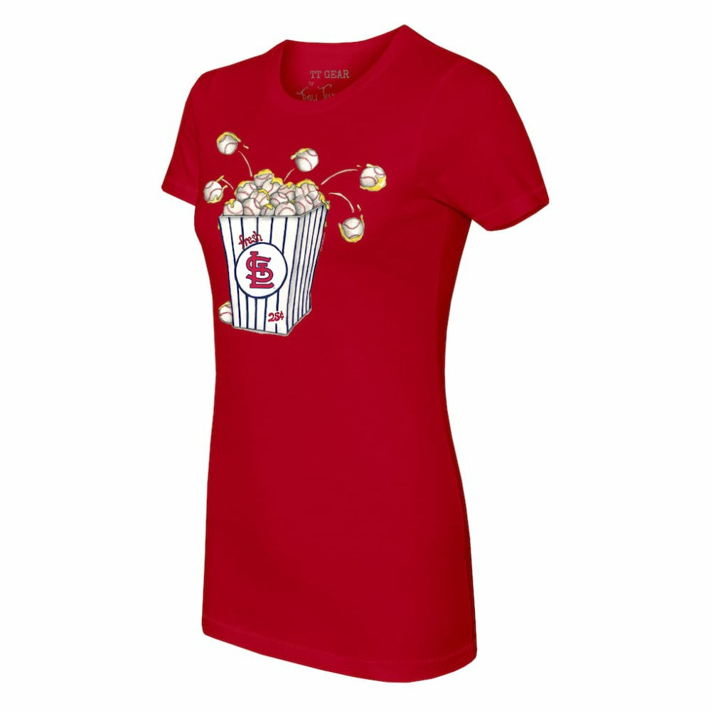 St. Louis Cardinals Tiny Turnip Women's Popcorn T-Shirt | MLB On Sale