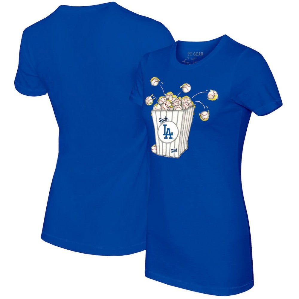 Los Angeles Dodgers Tiny Turnip Women's Popcorn T-Shirt | MLB Discount