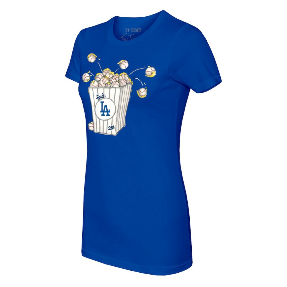 Los Angeles Dodgers Tiny Turnip Women's Popcorn T-Shirt | MLB Discount