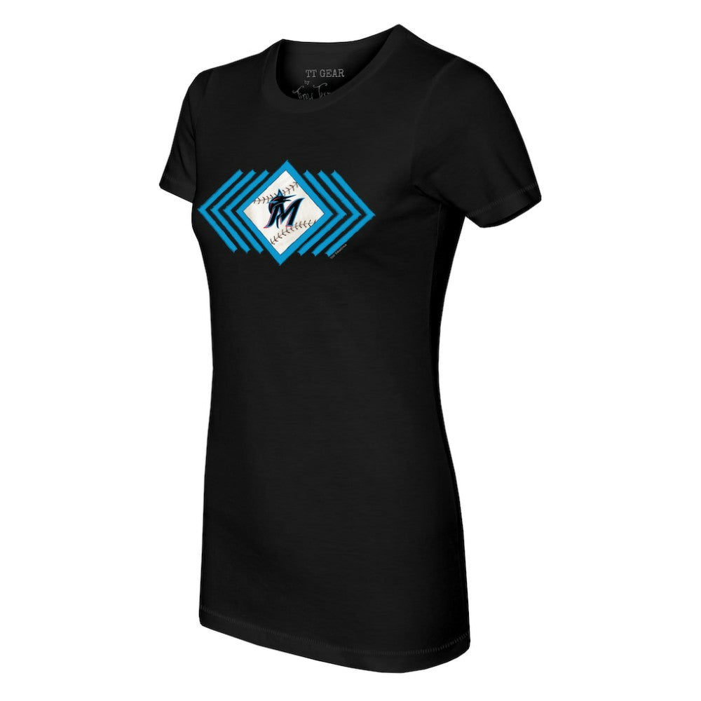 Miami Marlins Tiny Turnip Women's Prism Arrows T-Shirt | MLB Shop