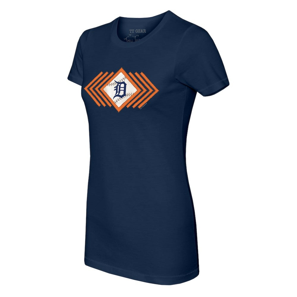 Detroit Tigers Tiny Turnip Women's Prism Arrows T-Shirt | MLB New