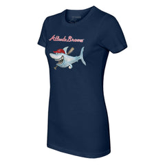 Atlanta Braves Tiny Turnip Women's Shark T-Shirt | MLB Outlet