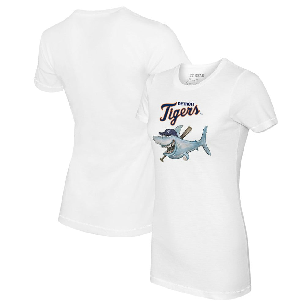 Detroit Tigers Tiny Turnip Women's Shark Logo T-Shirt | MLB Online