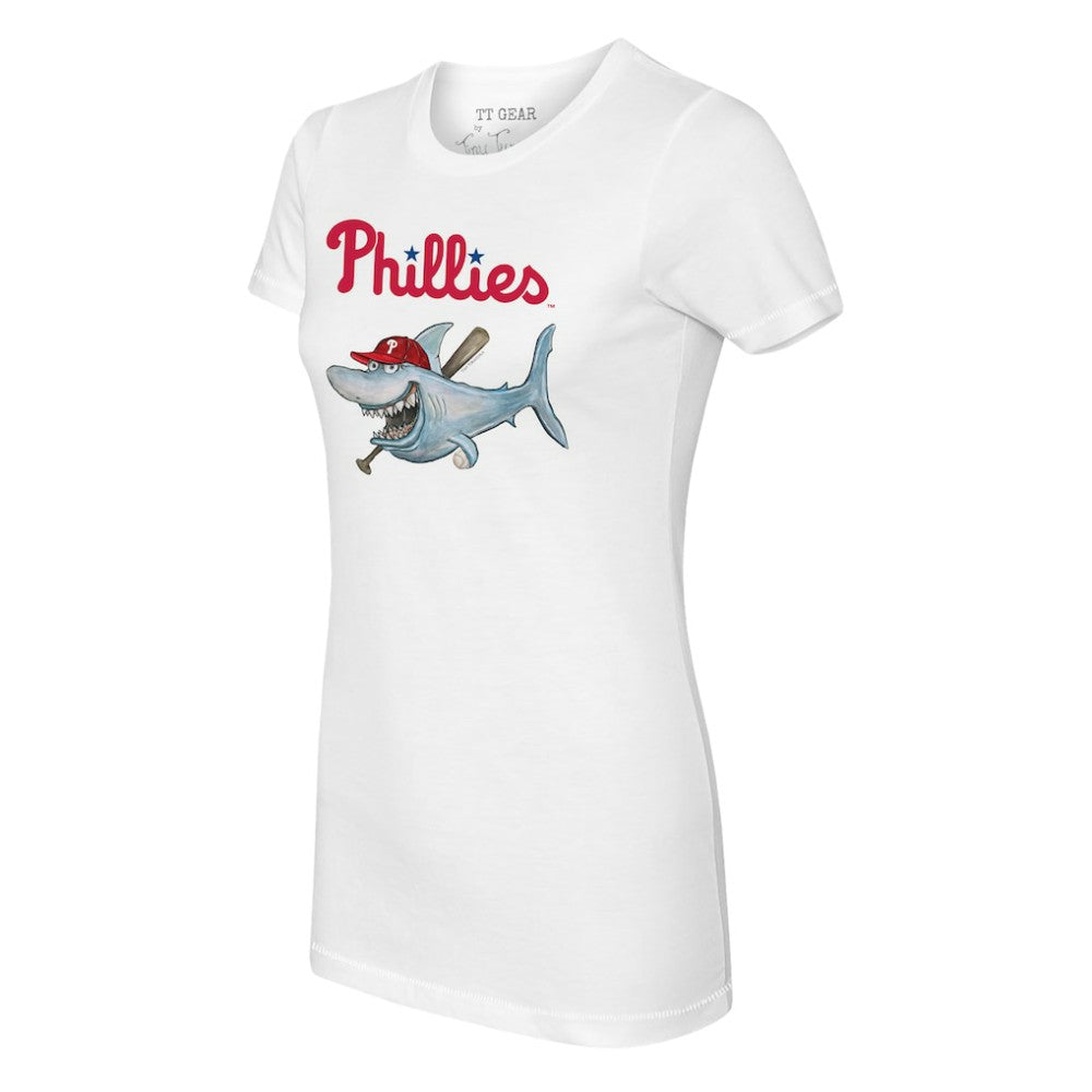 Philadelphia Phillies Tiny Turnip Women's Shark Logo T-Shirt | MLB For sale