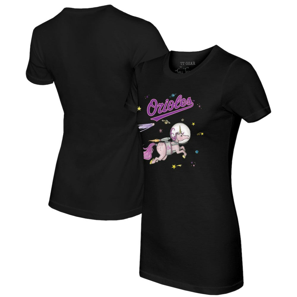 Baltimore Orioles Tiny Turnip Women's Space Unicorn T-Shirt | MLB Near me