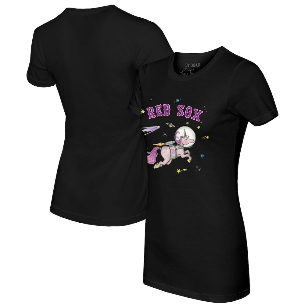 Boston Red Sox Tiny Turnip Women's Space Unicorn T-Shirt | MLB For sale