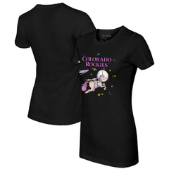 Colorado Rockies Tiny Turnip Women's Space Unicorn T-Shirt | MLB Sale