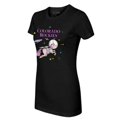 Colorado Rockies Tiny Turnip Women's Space Unicorn T-Shirt | MLB Sale