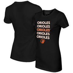 Baltimore Orioles Tiny Turnip Women's Stacked T-Shirt | MLB Online