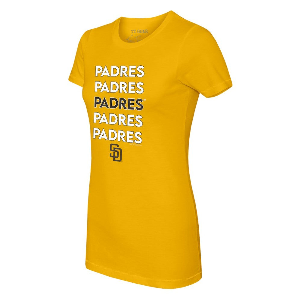 San Diego Padres Tiny Turnip Women's Stacked T-Shirt | MLB US