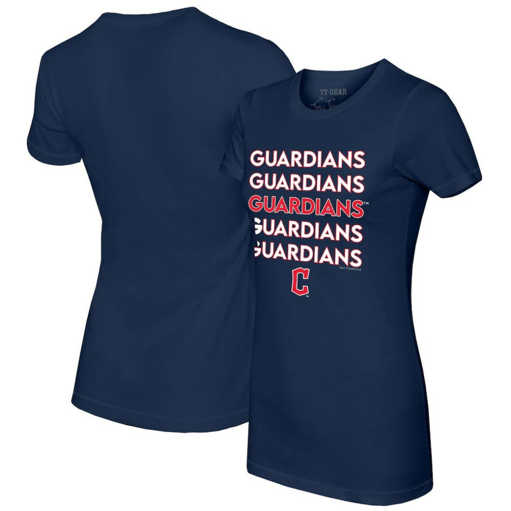 Cleveland Guardians Tiny Turnip Women's Stacked T-Shirt | MLB US