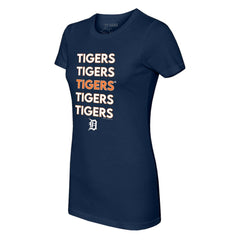 Detroit Tigers Tiny Turnip Women's Stacked T-Shirt | MLB Online