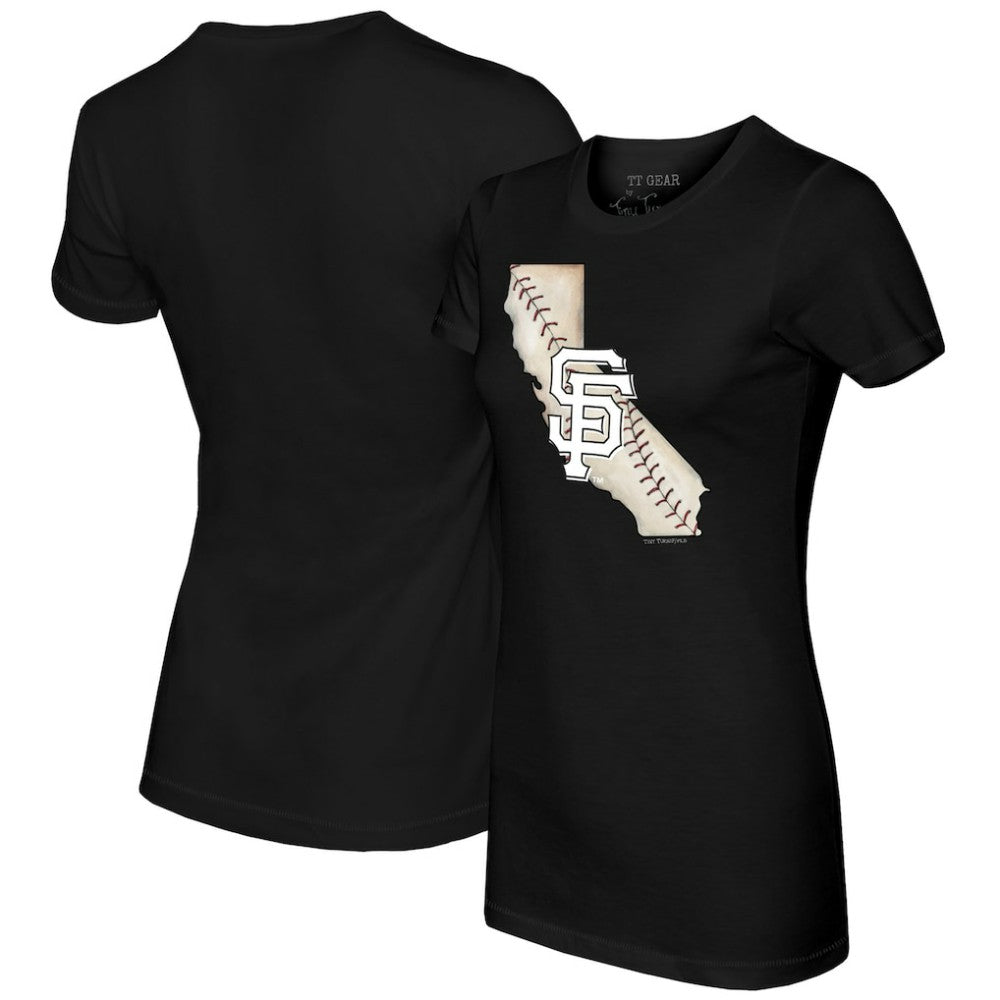 San Francisco Giants Tiny Turnip Women's State Outline T-Shirt | MLB New