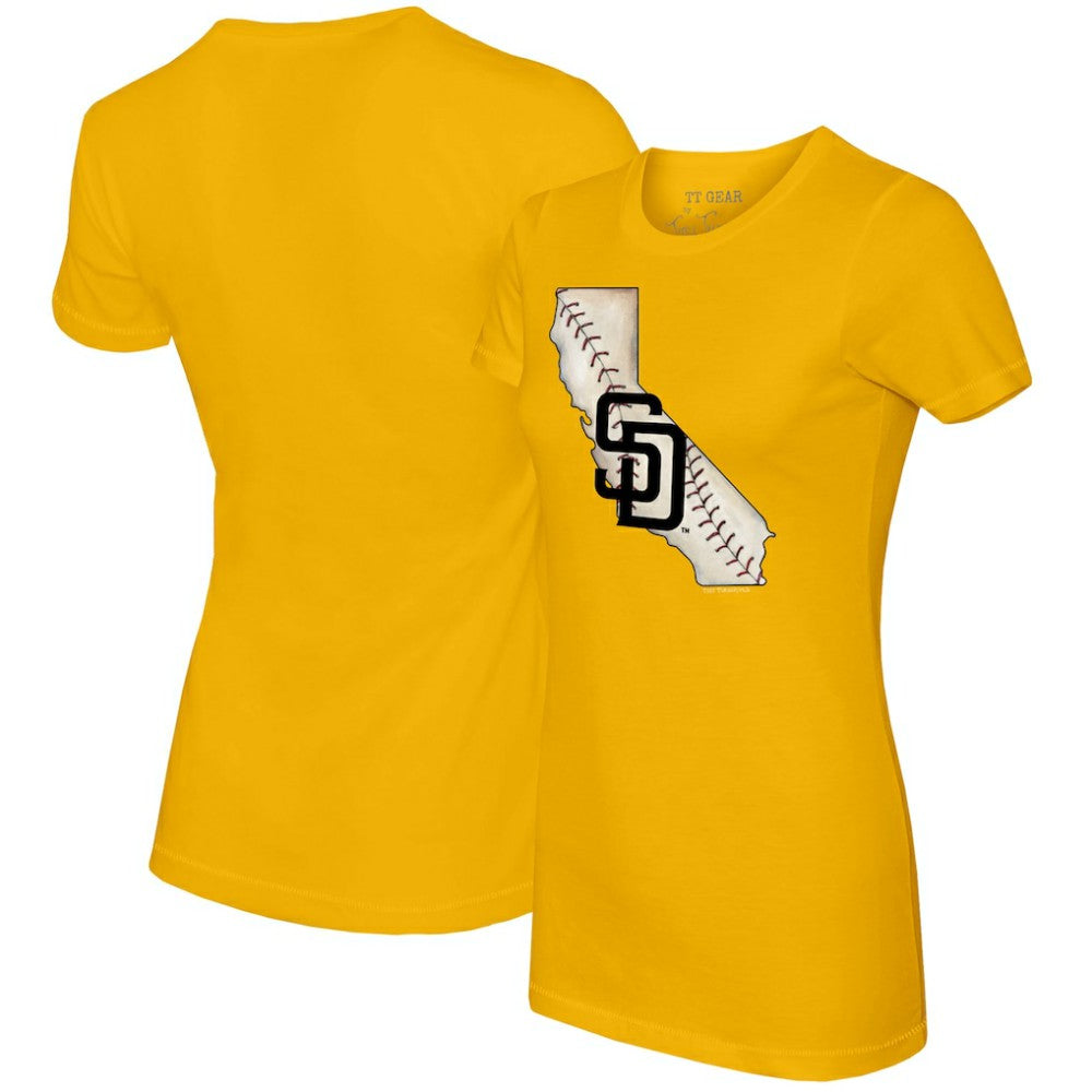 San Diego Padres Tiny Turnip Women's State Outline T-Shirt | MLB Shop
