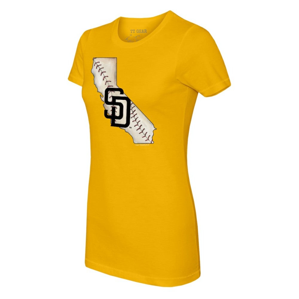 San Diego Padres Tiny Turnip Women's State Outline T-Shirt | MLB Shop