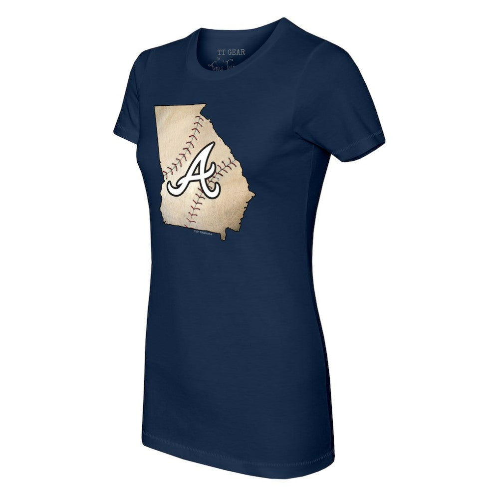 Atlanta Braves Tiny Turnip Women's State Outline T-Shirt | MLB Online