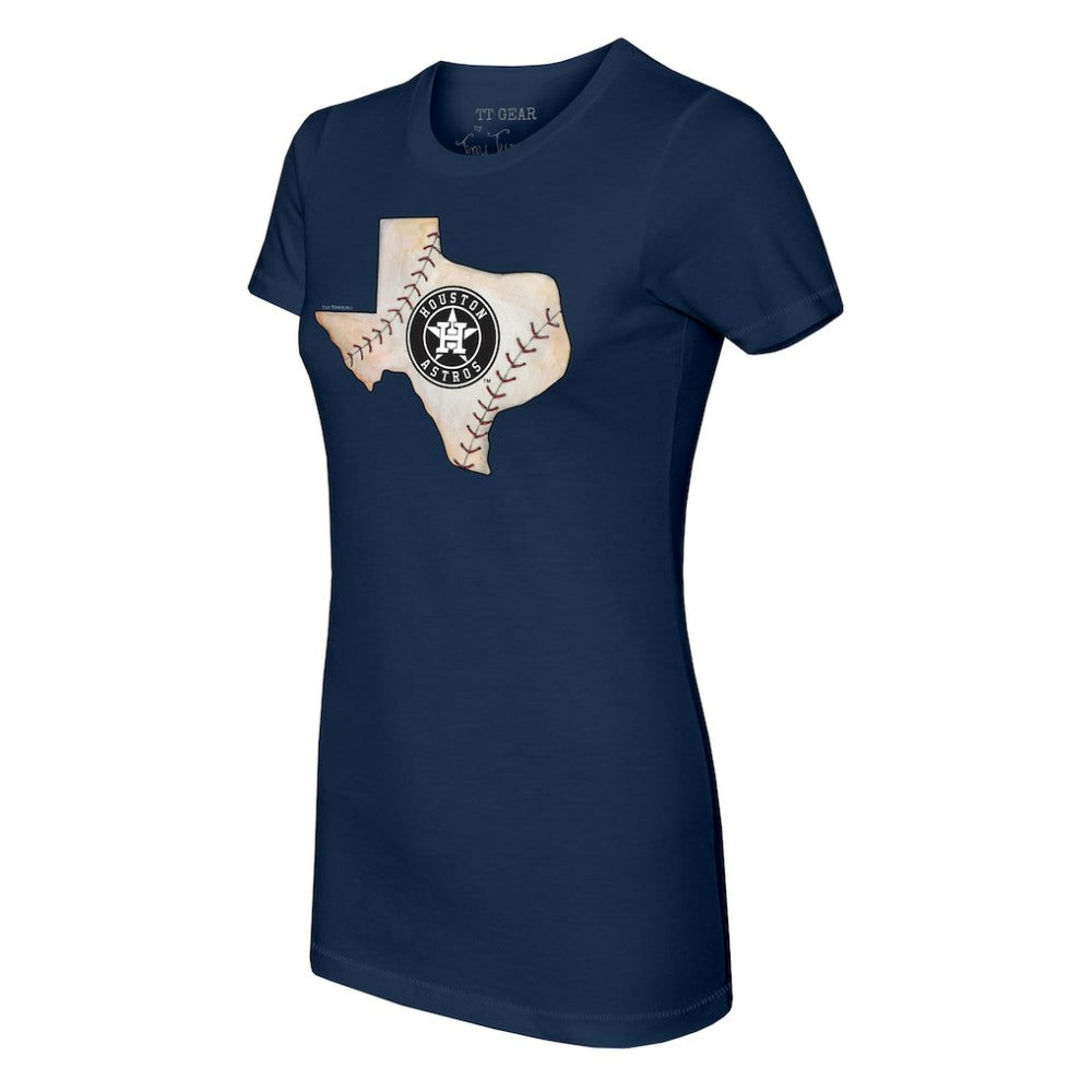 Houston Astros Tiny Turnip Women's State Outline T-Shirt | MLB New