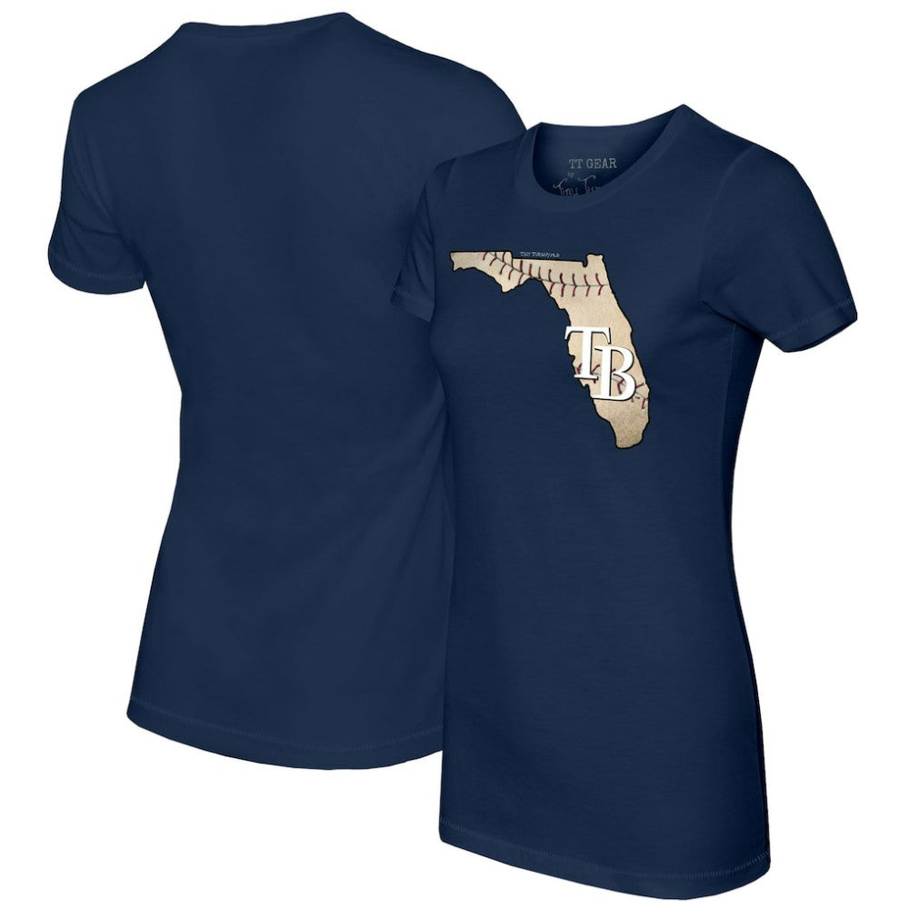 Tampa Bay Rays Tiny Turnip Women's State Outline T-Shirt | MLB Online