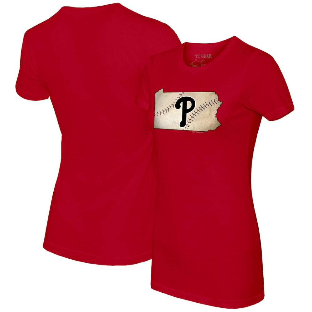 Philadelphia Phillies Tiny Turnip Women's State Outline T-Shirt | MLB Online