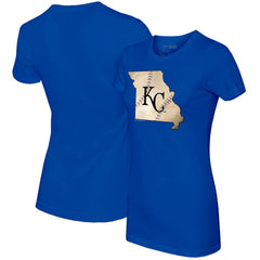Kansas City Royals Tiny Turnip Women's State Outline T-Shirt | MLB Sale