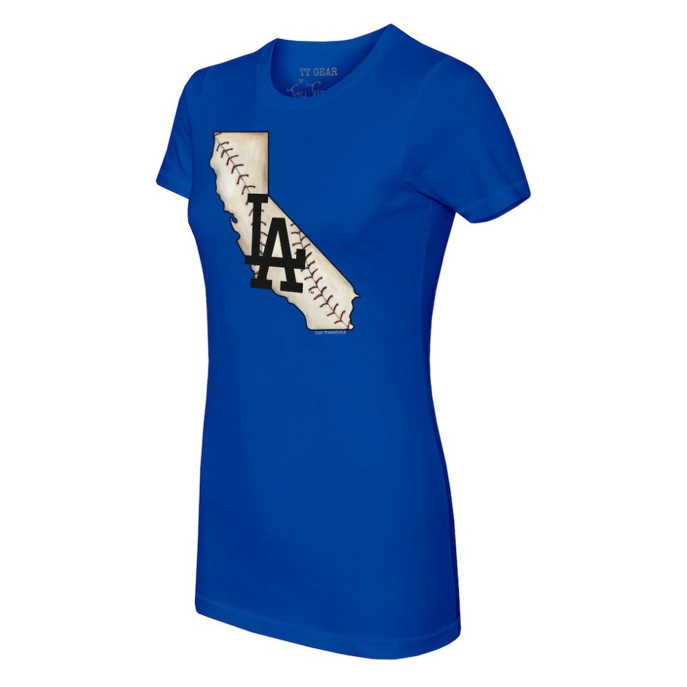 Los Angeles Dodgers Tiny Turnip Women's State Outline T-Shirt | MLB Online