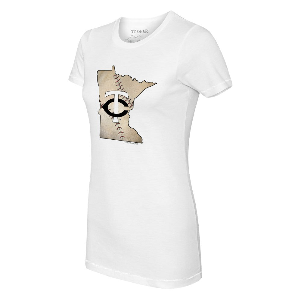 Minnesota Twins Tiny Turnip Women's State Outline T-Shirt | MLB Near me