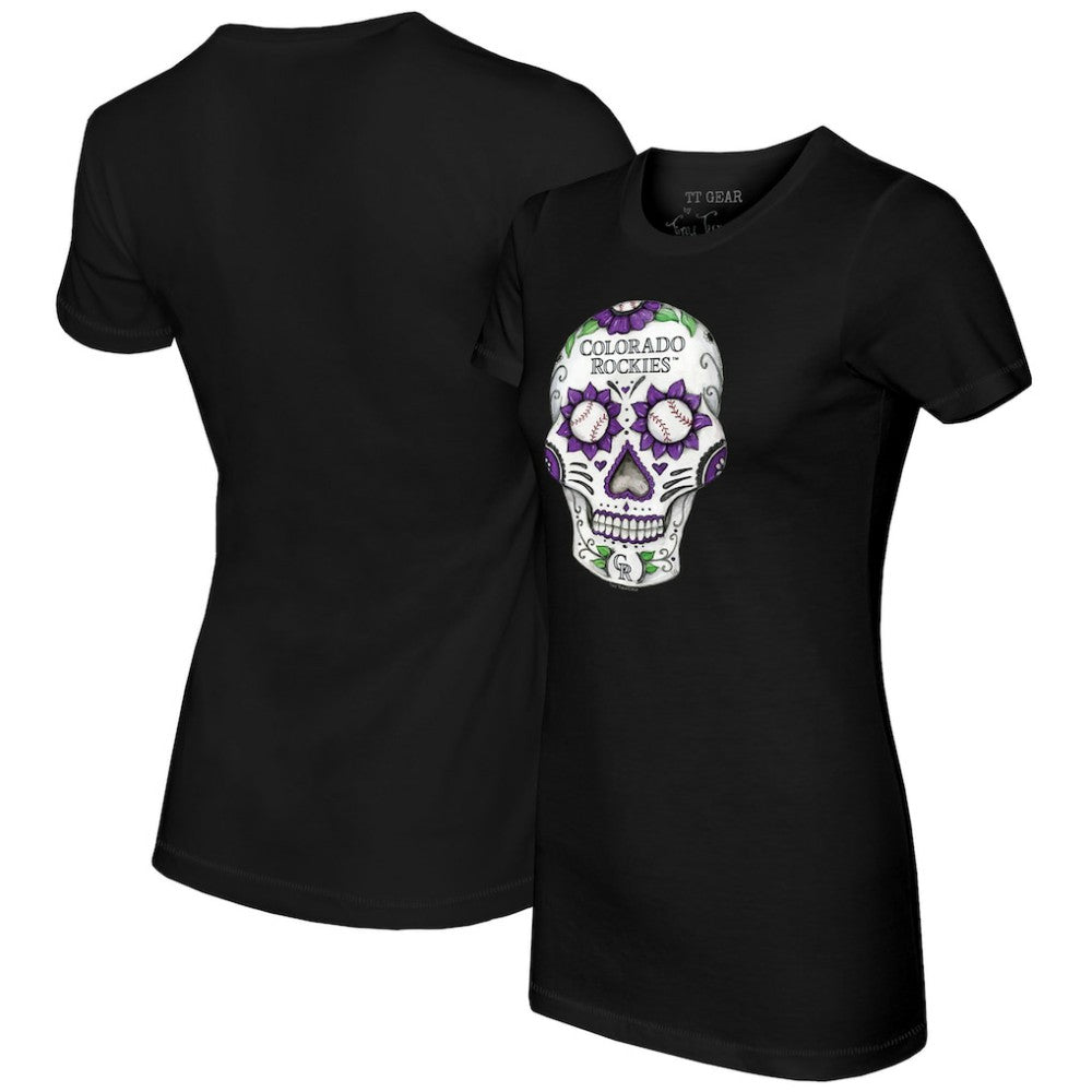 Colorado Rockies Tiny Turnip Women's Sugar Skull T-Shirt | MLB Shop