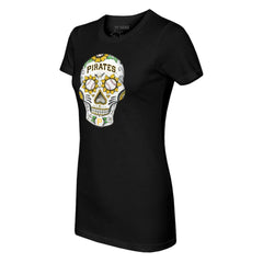 Pittsburgh Pirates Tiny Turnip Women's Sugar Skull T-Shirt | MLB Discount