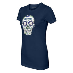 Seattle Mariners Tiny Turnip Women's Sugar Skull T-Shirt | MLB Near me