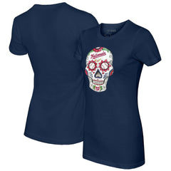 Washington Nationals Tiny Turnip Women's Sugar Skull T-Shirt | MLB Discount
