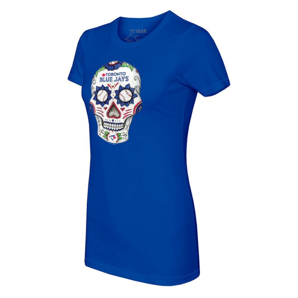 Toronto Blue Jays Tiny Turnip Women's Sugar Skull T-Shirt | MLB Outlet
